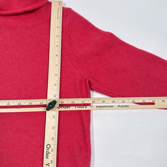Patagonia Sweater Womens Size Medium Pink Lambswool Cowl Neck Pullover Knit - Picture 8 of 9